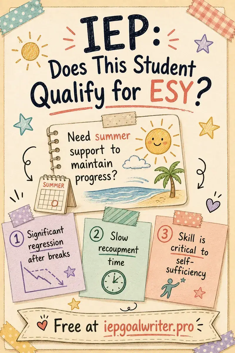 Does This Student Qualify for ESY? 3 Factors to Check