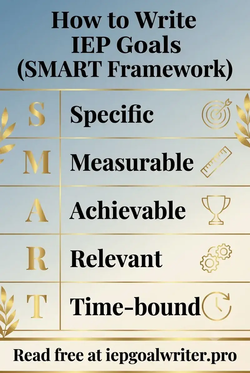 How to Write IEP Goals (SMART Goal Framework + Examples)