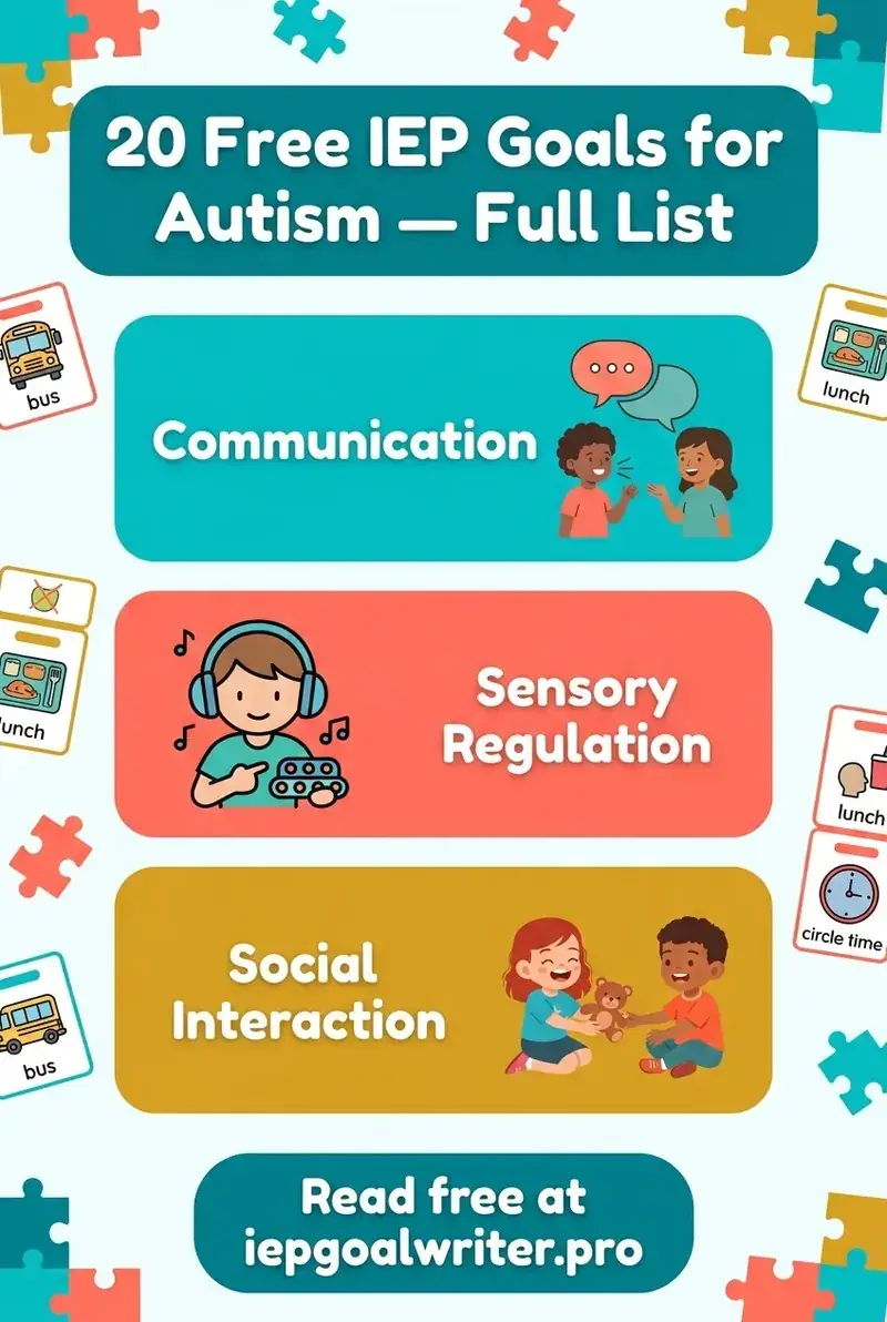 20 IEP Goals for Students with Autism (With Examples)