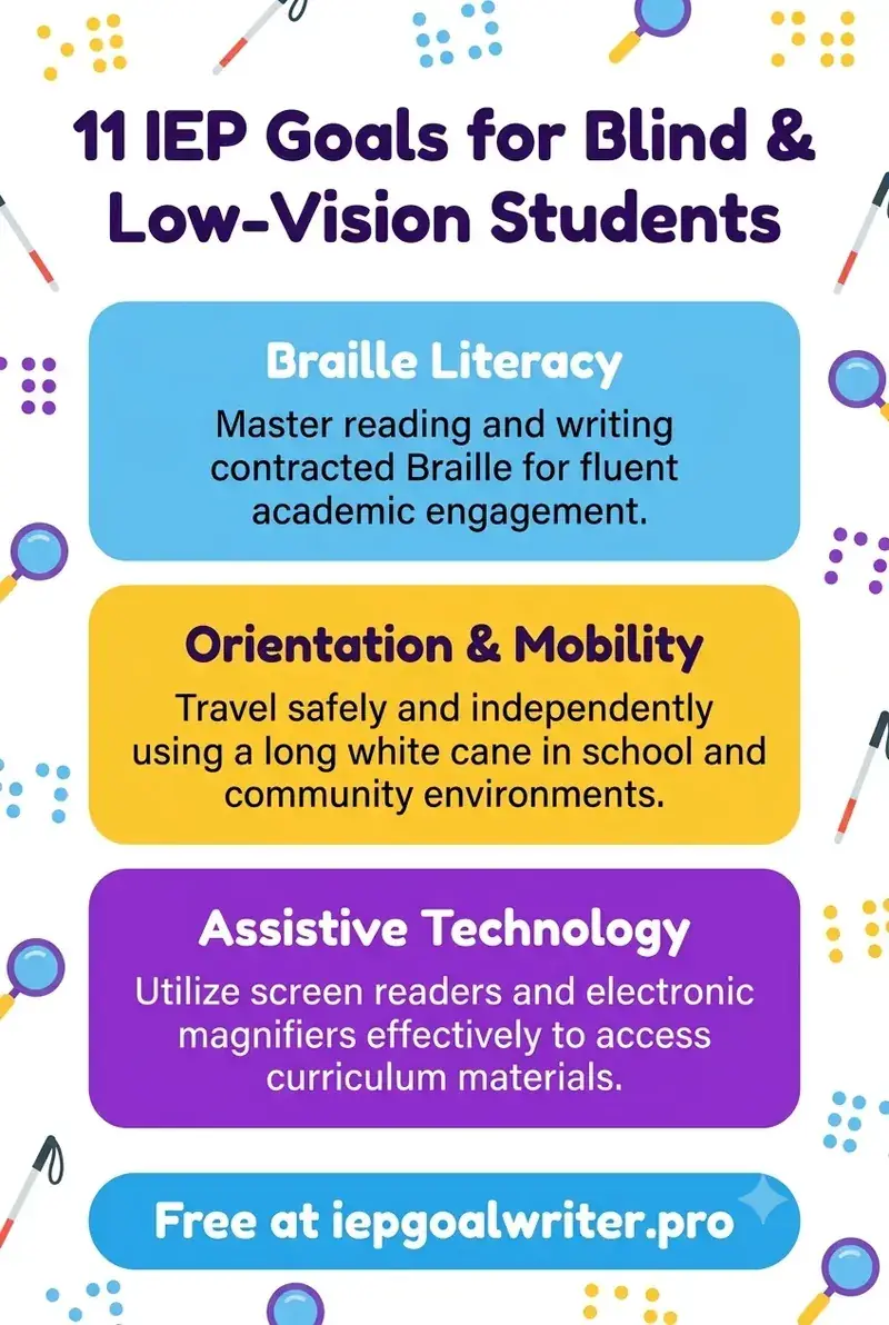 11 IEP Goals for Blind & Low-Vision Students