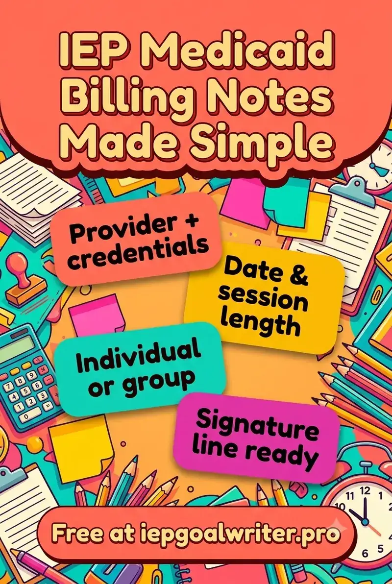 IEP Medicaid Billing Notes Made Simple