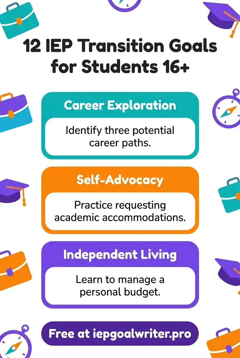 12 IEP Transition Goals for Students 16+