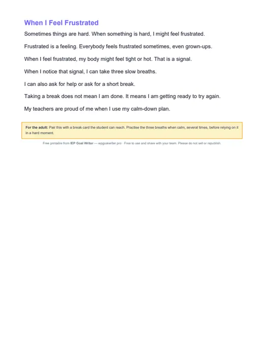Preview of Social Stories: Big Feelings