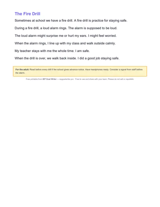Preview of Social Stories: School Routines